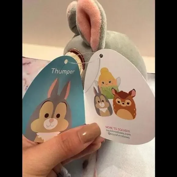 5” Squishmallow Thumper The Rabbit from Disney Bambi Plush - Picture 3 of 6